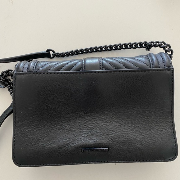 Rebecca Minkoff Love Small Chevron-Quilted Crossbody Bag, used fair condition - Picture 5 of 9